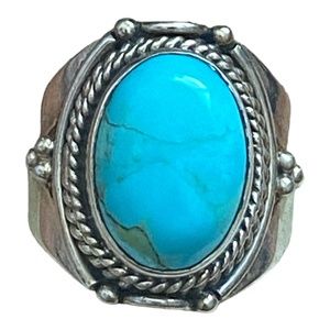 Vintage Turquoise and Silver Ring